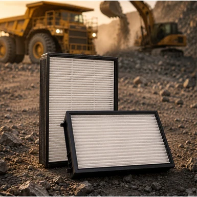 Filtros para maquinários pesados em ambiente de mineração